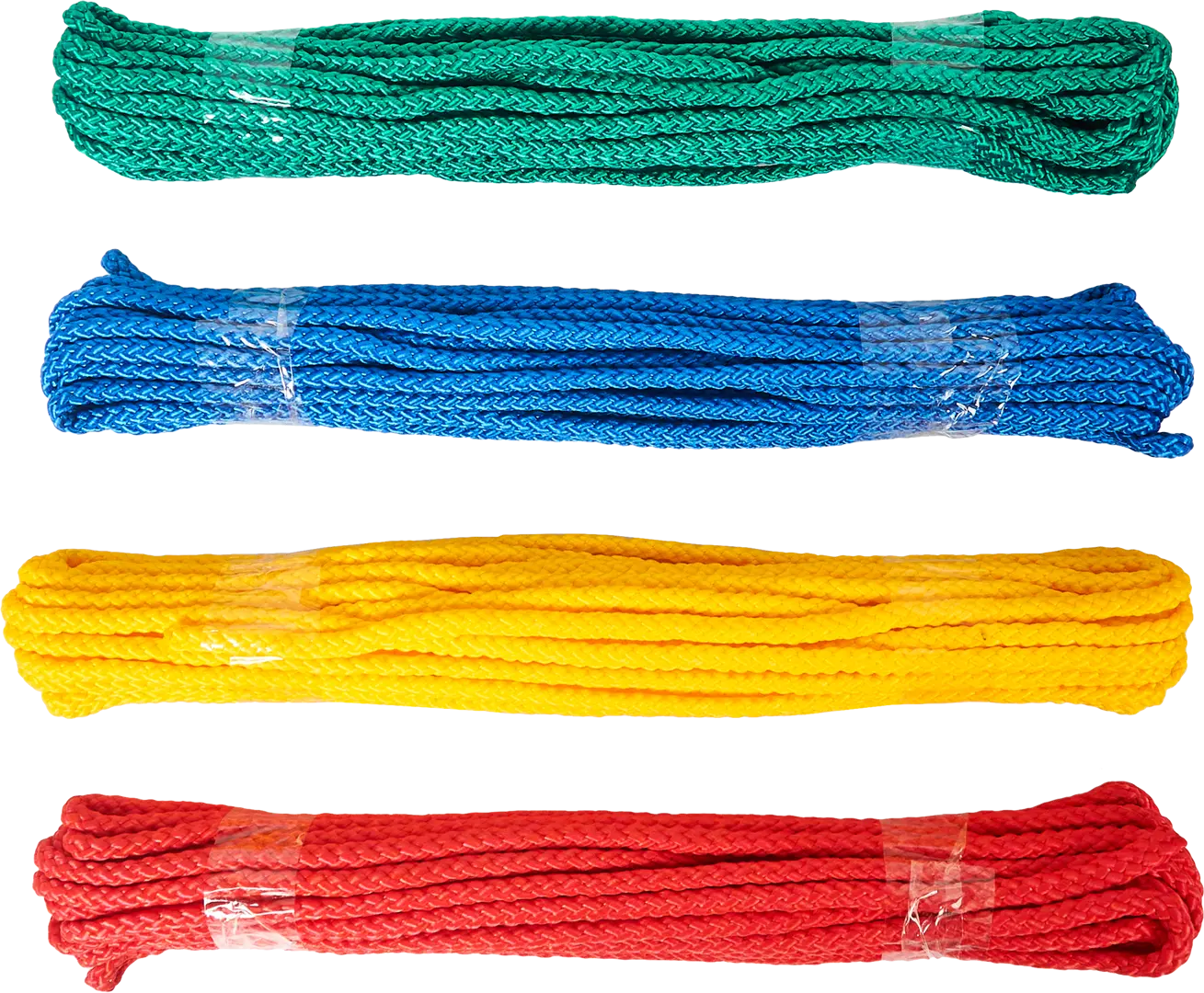 Веревка без сердечника полипропиленовая 6 мм цвет разноцветный, 10 м/уп. растяжка на коляску кроватку