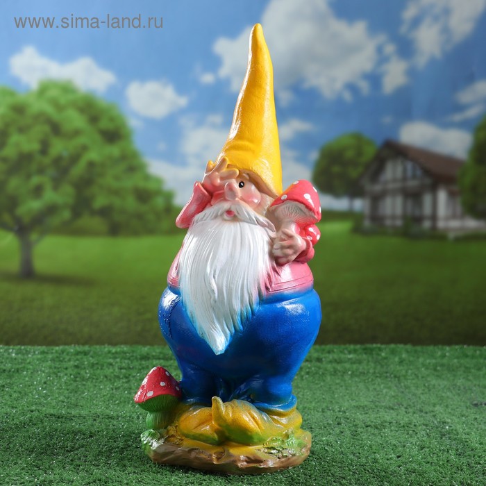 

Садовая фигурка Хорошие сувениры Гном с грибом микс 4197632 44 см, Разноцветный, Гном с грибом