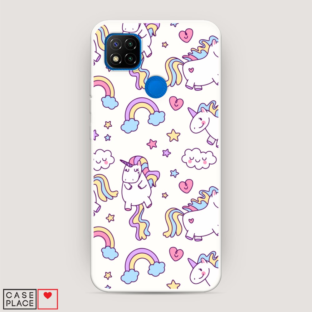 

Матовый силиконовый чехол "Sweet unicorns dreams" на Xiaomi Redmi 9C, Sweet unicorns dreams