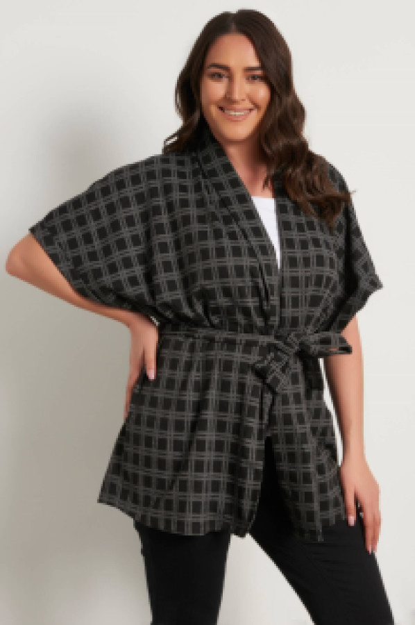 

Кимоно женское My Line Moda 1228 черное 46 (доставка из-за рубежа), 1228