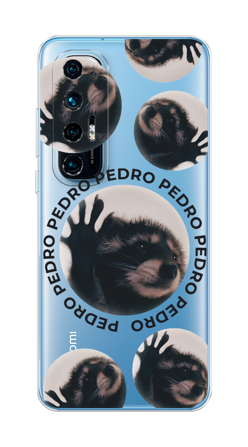 

Чехол на Xiaomi Mi 10S "Pedro енот", Черный;бежевый;прозрачный, 310550-1