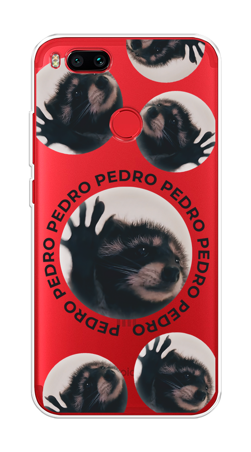 

Чехол на Xiaomi Mi A1/5X "Pedro енот", Черный;бежевый;прозрачный, 32650-1