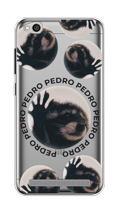 

Чехол на Xiaomi Redmi 5A "Pedro енот", Черный;бежевый;прозрачный, 32850-1