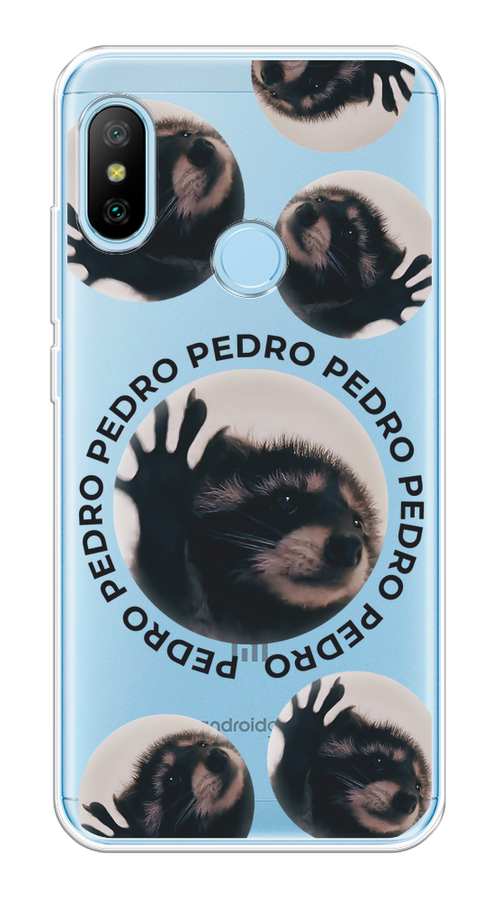 

Чехол на Xiaomi A2 Lite/Redmi 6 Pro "Pedro енот", Черный;бежевый;прозрачный, 33950-1