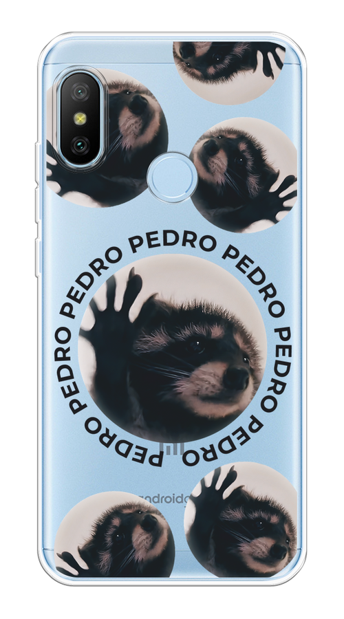 

Чехол на Xiaomi A2 Lite/Redmi 6 Pro "Pedro енот", Черный;бежевый;прозрачный, 34250-1