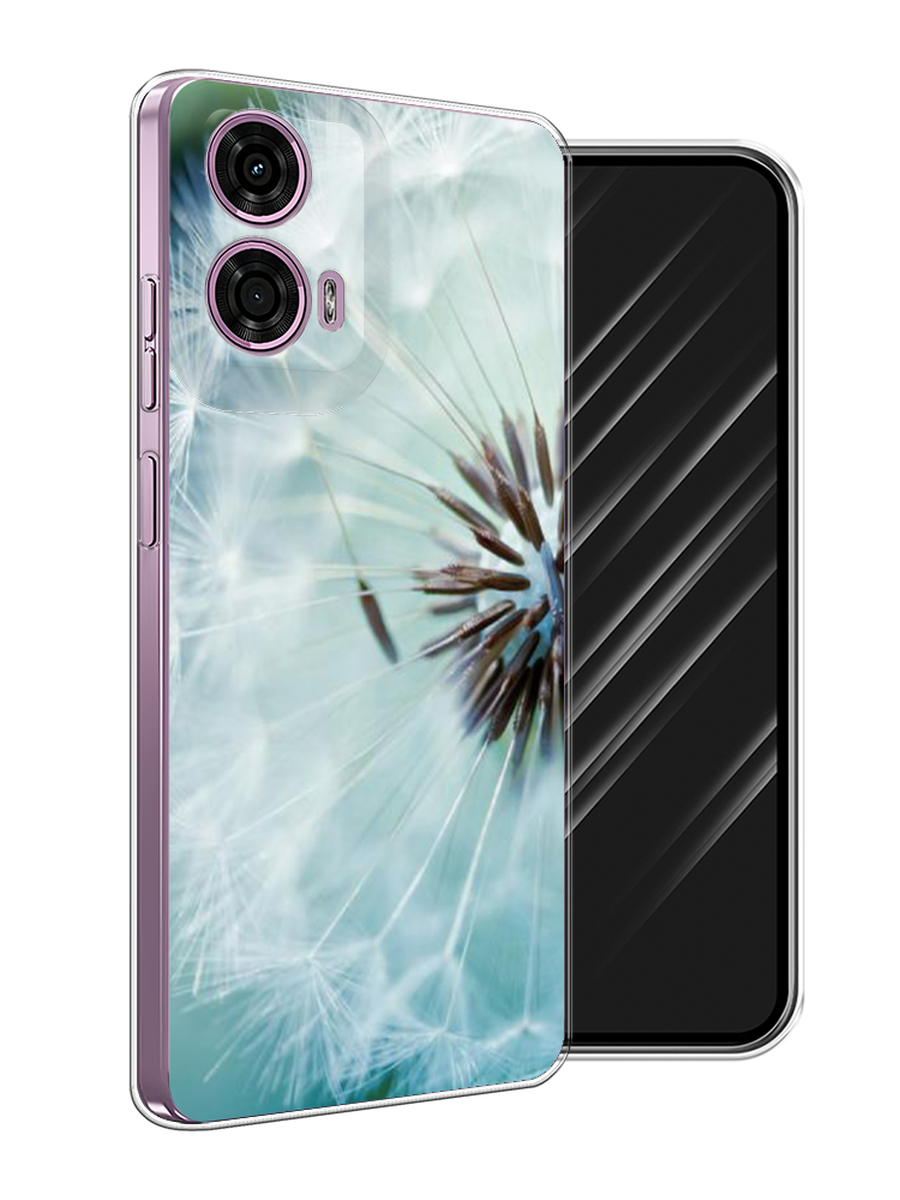 

Чехол Awog на Motorola Moto G24 "Пух одуванчика", Серебристый;серый, 243850-1