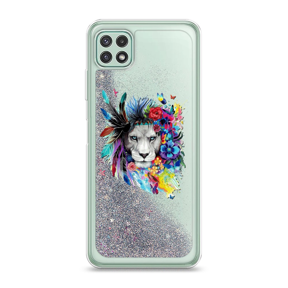 

Жидкий чехол с блестками "Розовая сакура" на Samsung Galaxy A22