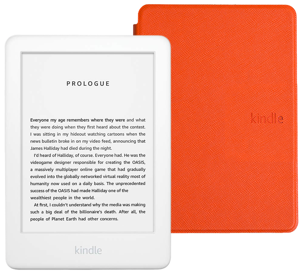 Электронная книга Amazon Kindle 10 8Gb SO White с обложкой ReaderONE Orange