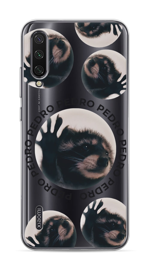 

Чехол на Xiaomi Mi CC9E/Mi A3 "Pedro енот", Черный;бежевый;прозрачный, 36050-1