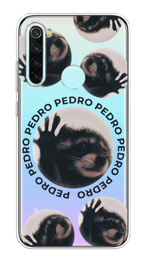 

Чехол на Xiaomi Redmi Note 8 "Pedro енот", Черный;бежевый;прозрачный, 36550-1