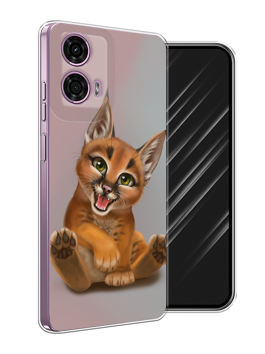 

Чехол Awog на Motorola Moto G24 "Малыш рыси", Оранжевый;серый, 243850-1