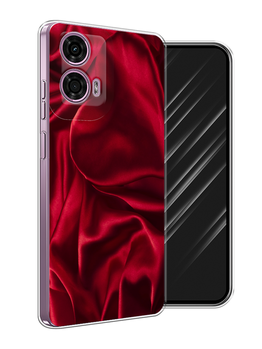 

Чехол Awog на Motorola Moto G24 "Текстура красный шелк", 243850-1