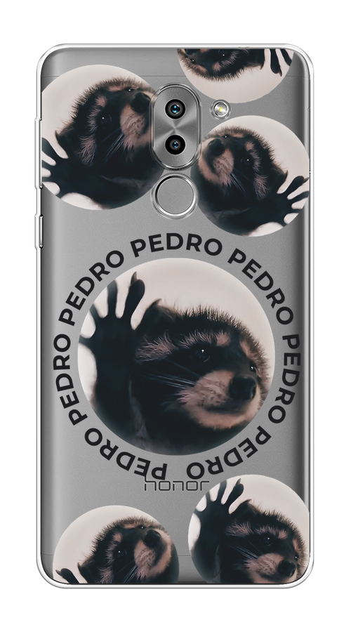 

Чехол на Honor 6X "Pedro енот", Черный;бежевый;прозрачный, 60750-1