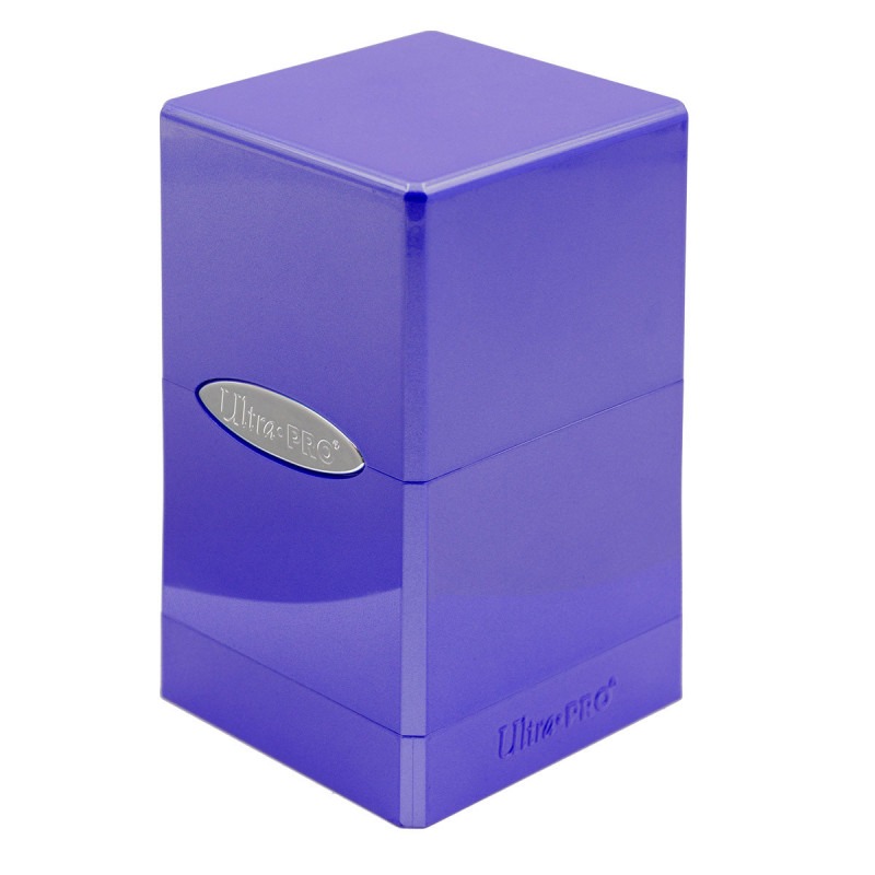 Коробочка Ultra Pro Satin Tower Hi-Gloss Amethyst Purple для карт MTG, Pokemon коробочка card pro для хранения 3000 карт mtg pokemon картонная чёрная матовая