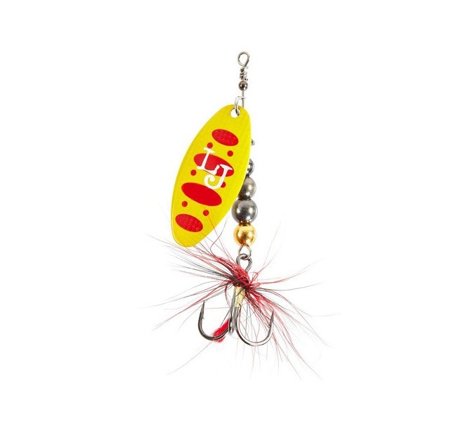 

Блесна Lucky John Shelt Blade 3 г, 010, 1 шт., Желтый;красный