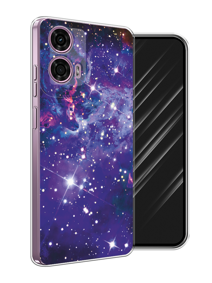 

Чехол Awog на Motorola Moto G24 "Яркая галактика", Фиолетовый, 243850-1