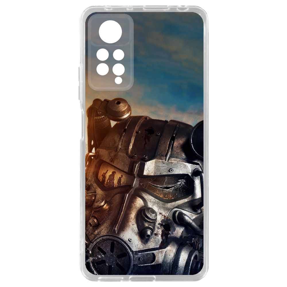 

Чехол-накладка Krutoff Clear Case Фоллаут - Шлем Т-60 для Xiaomi Redmi Note 11 Pro