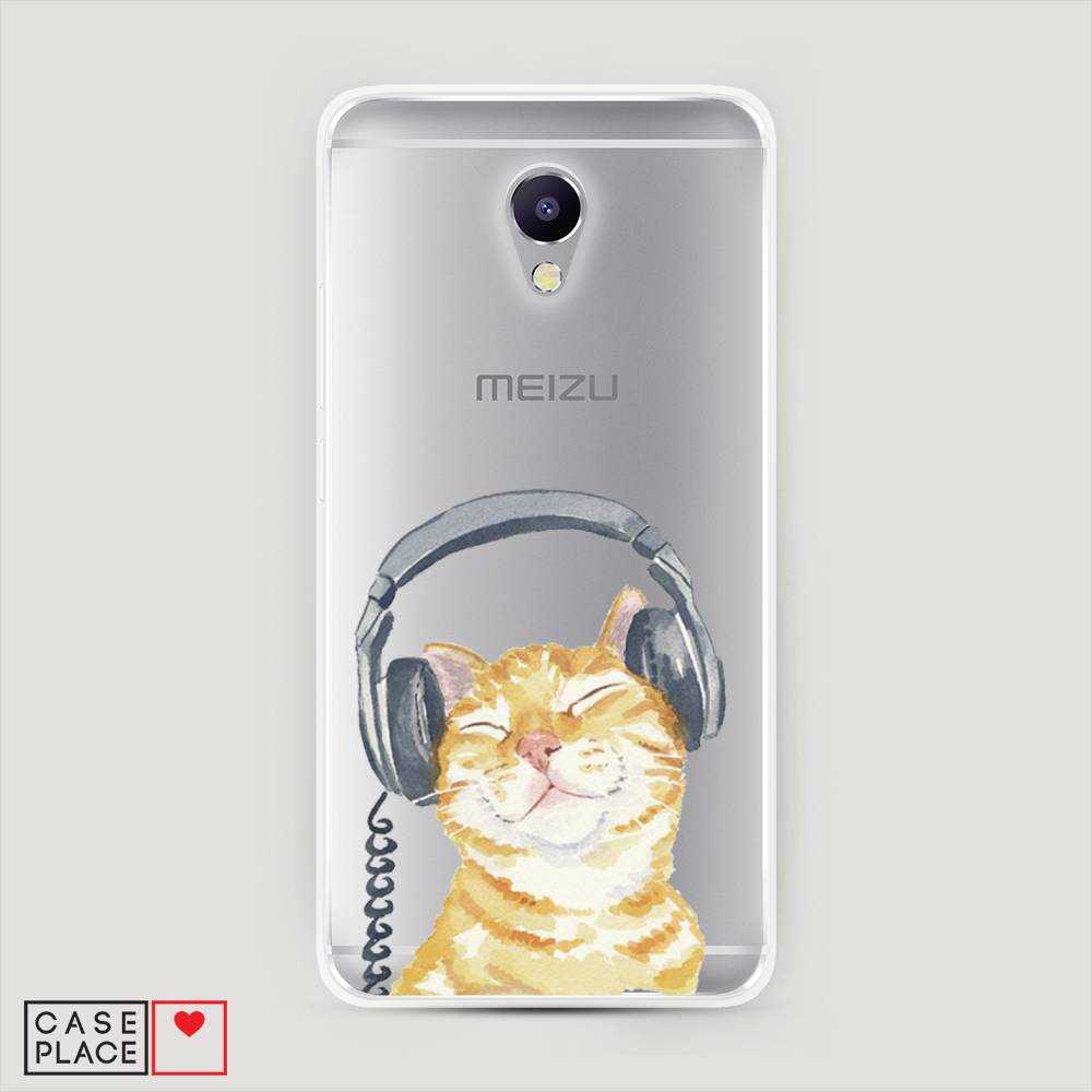

Чехол Awog "Кот меломан" для Meizu M5 Note