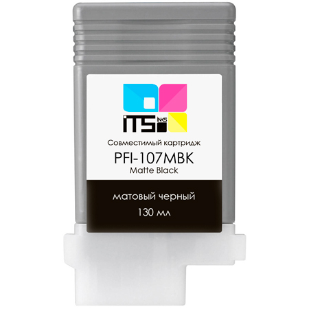 

Картридж ITSinks для Canon, PFI-107 Matte Black, 130 мл 6704B001, Черный, PFI-107