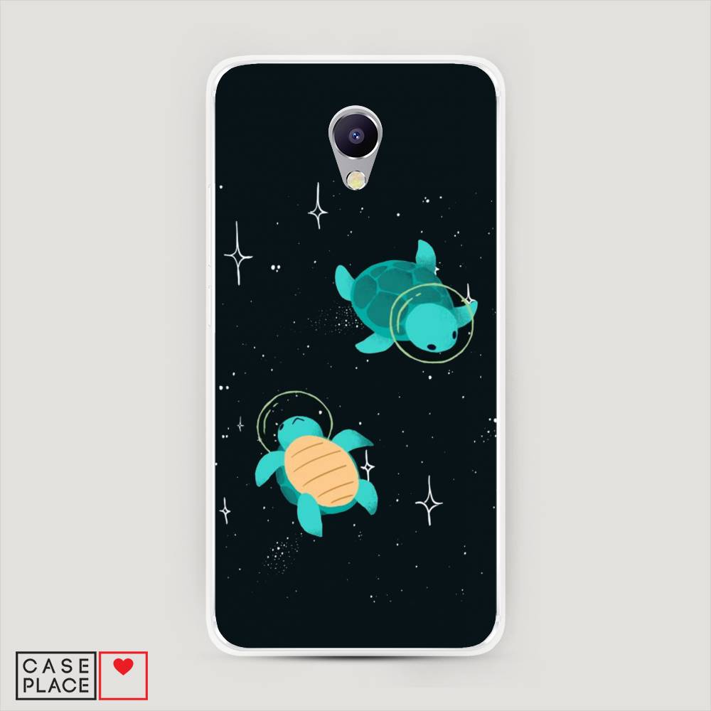 

Чехол Awog на Meizu M5 Note "Черепашки космонавты", Черный;синий, 71650-4