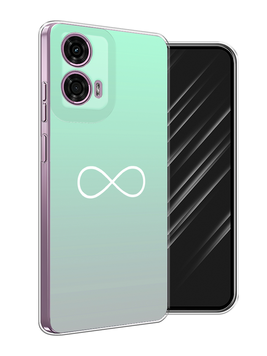 

Чехол Awog на Motorola Moto G24 "Бесконечность от Тиффани", Бирюзовый, 243850-1