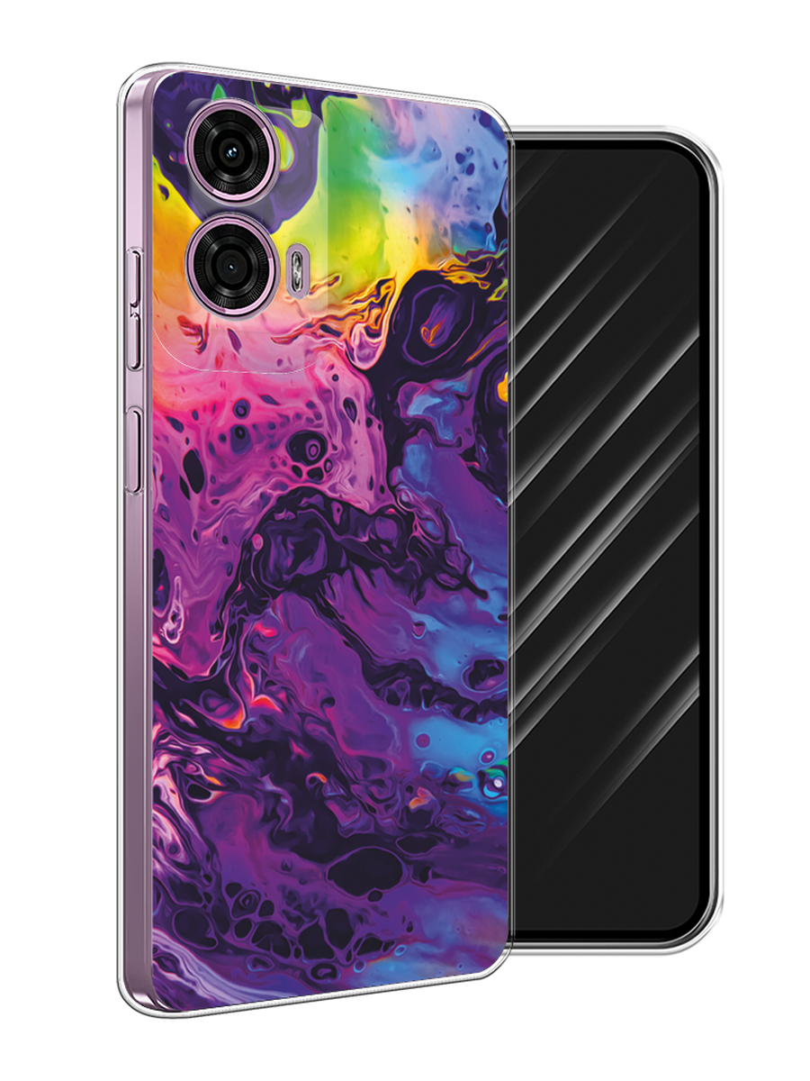 

Чехол Awog на Motorola Moto G24 "ACID fluid", Бордовый, 243850-1