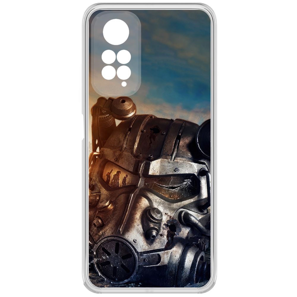 

Чехол-накладка Krutoff Clear Case Фоллаут (Fallout) - Шлем Т-60 для Xiaomi Redmi Note 11S, Прозрачный