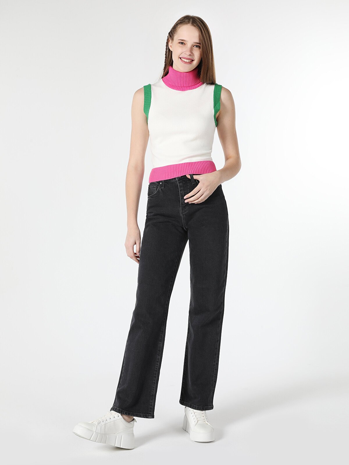 

Джинсы женские Colin's CL1062320_Q1.V1_DN41356 черные 25-34, Черный, CL1062320_Q1.V1_DN41356