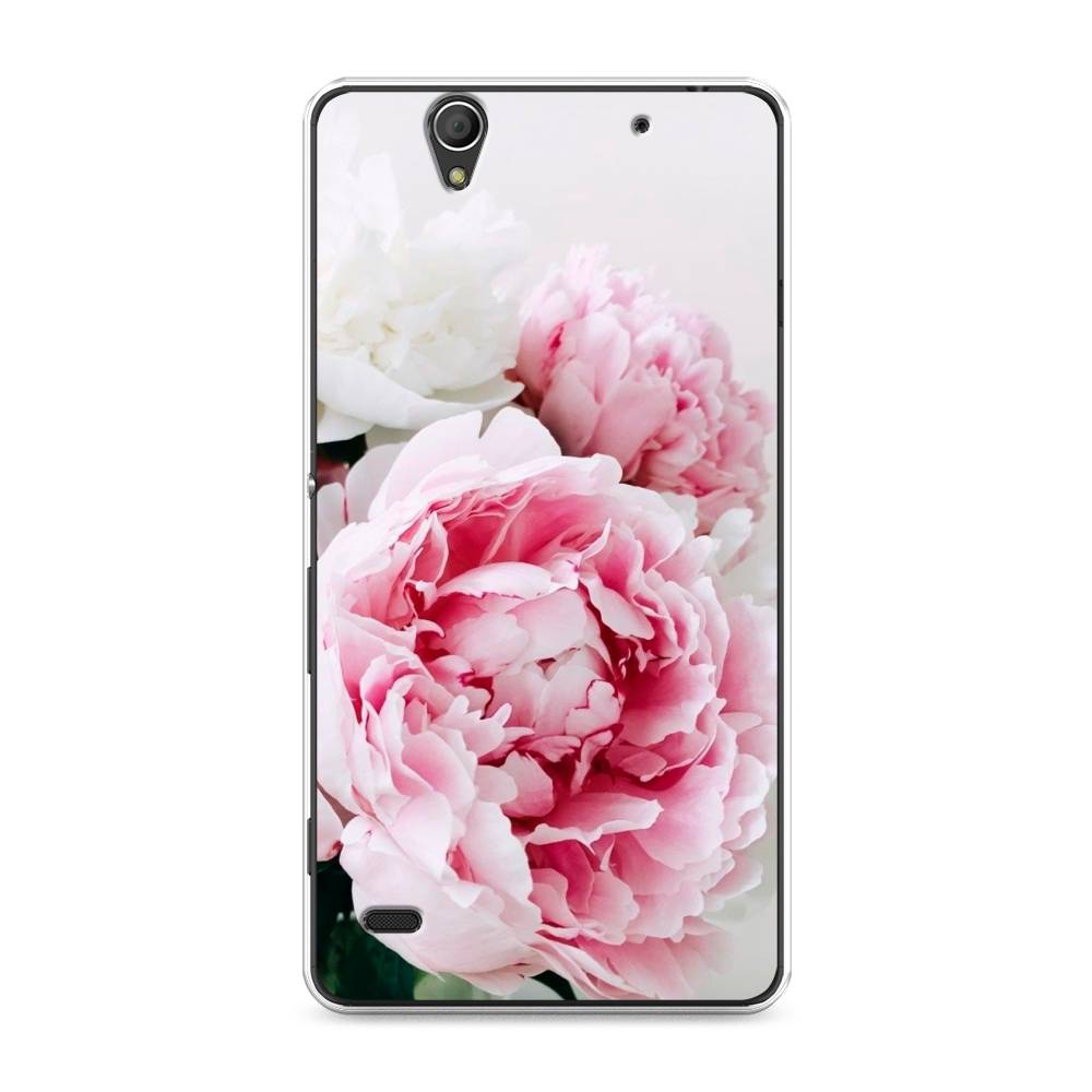 

Чехол на Sony Xperia C4 "Розовые и белые пионы", Розовый;белый, 52650-2