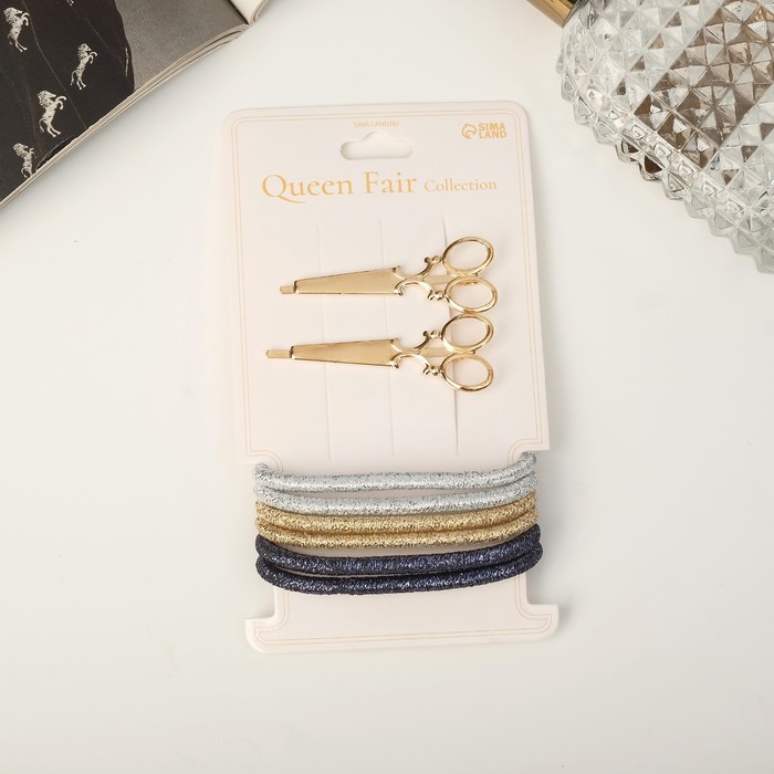 

Резинка; невидимка Queen fair 9313839 микс, Разноцветный, 9313839
