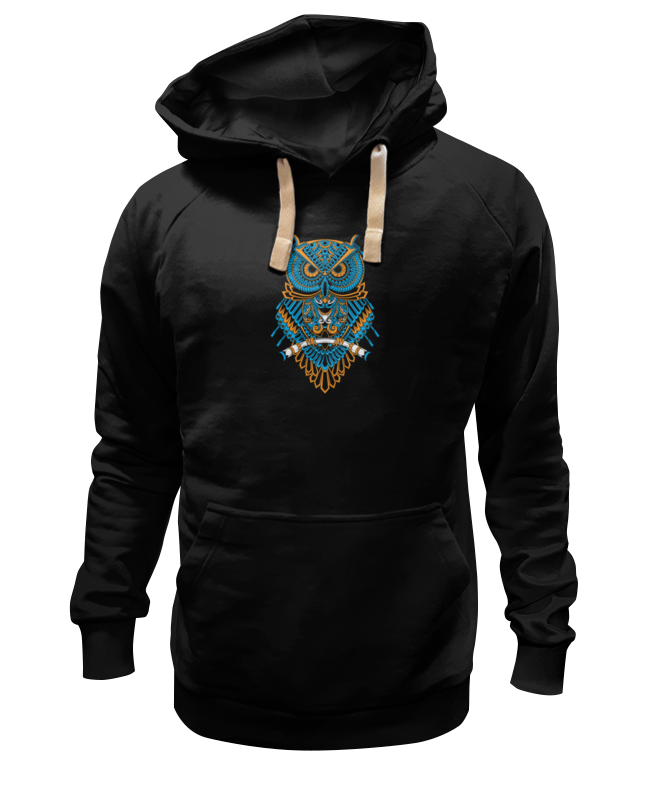 

Худи унисекс Printio Абстрактная сова черное 3XL, Черный, Абстрактная сова