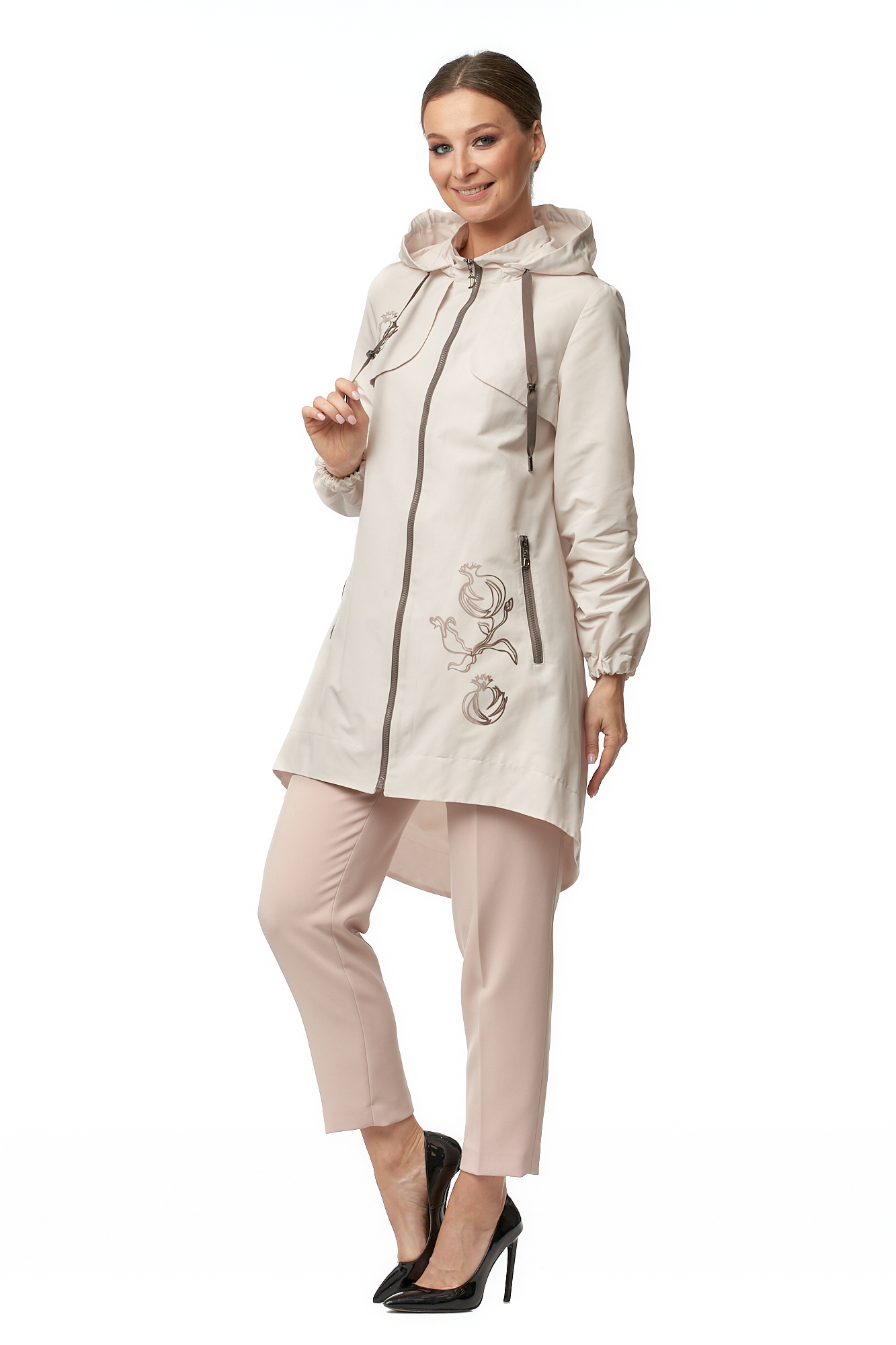 

Плащ женский МОСМЕХА 8016721 бежевый 48 RU, 8016721