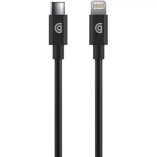 фото Кабель griffin usb-c to lightning cable (1,2 метра) чёрный (gp-066-blk)