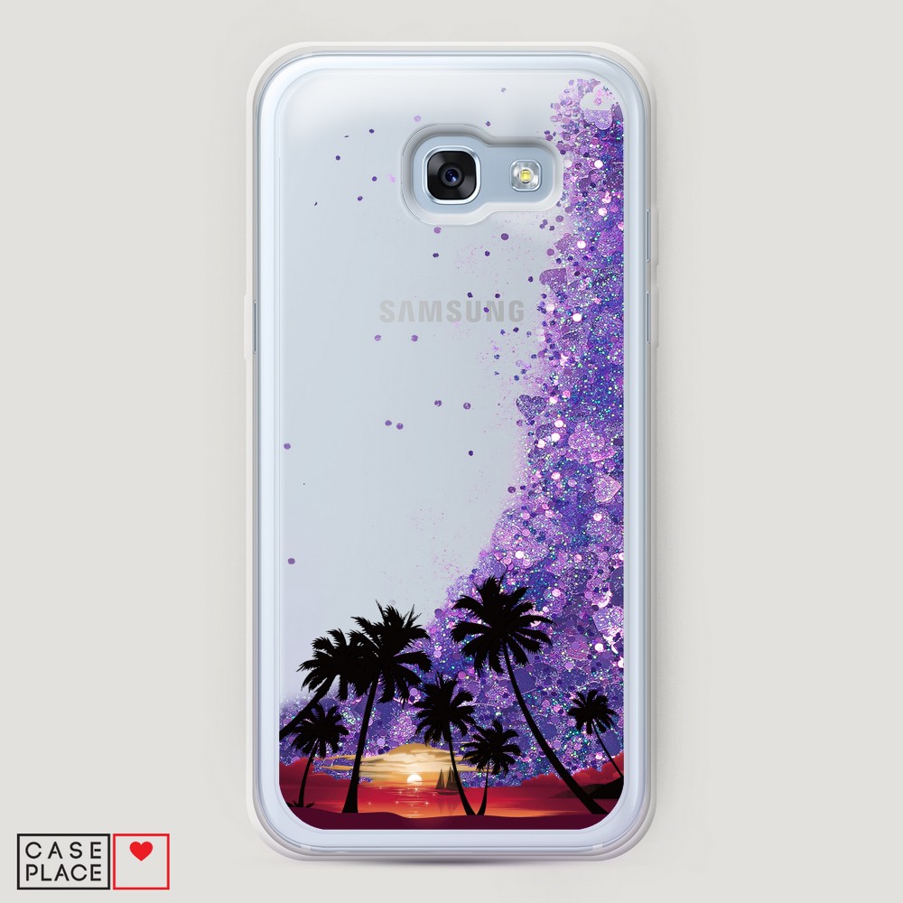 

Чехол Awog на Samsung Galaxy A5 2017 / Самсунг A5 2017 "Закат и пальмы", Разноцветный, 20692-1