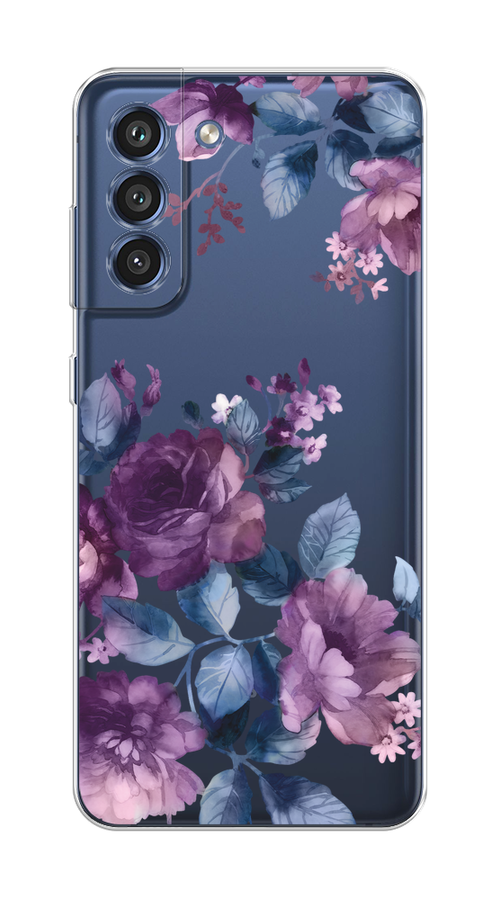 

Чехол Homey на Samsung Galaxy S21 FE 5G "Purple Blossoms", Синий;фиолетовый, 2103050-1