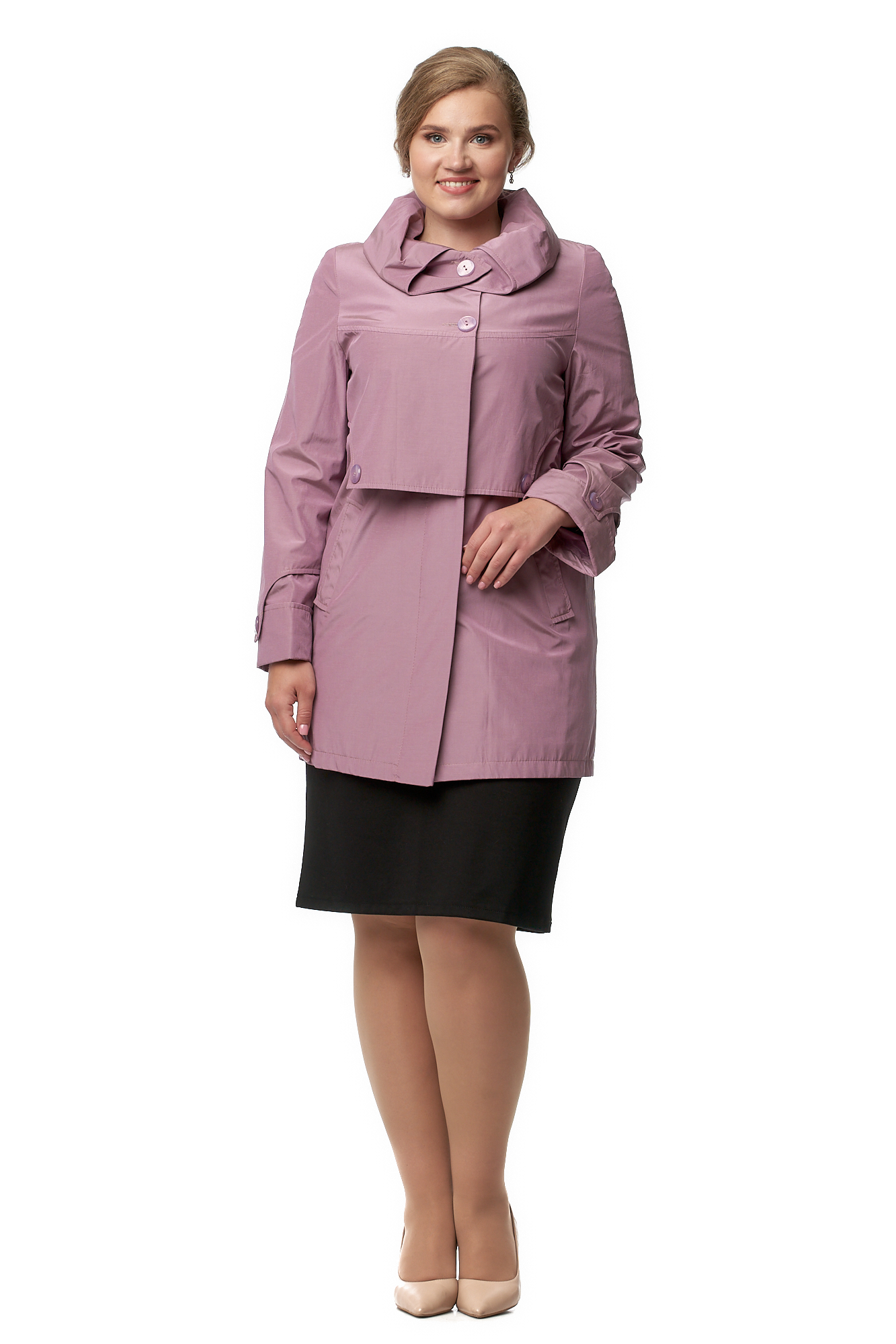 

Плащ женский МОСМЕХА 8017206 фиолетовый 50 RU, 8017206
