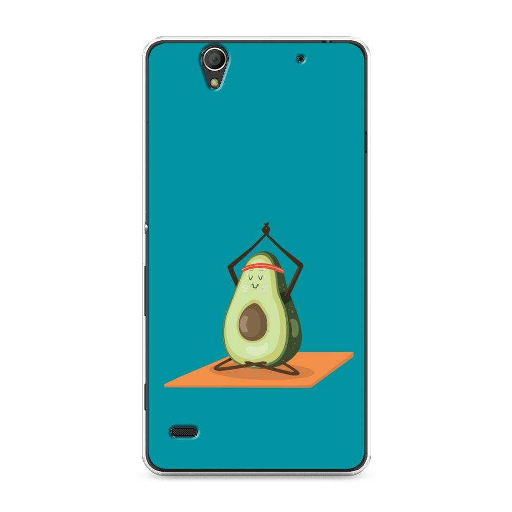 

Чехол на Sony Xperia C4 "Расслабься с авокадо", Голубой, 52650-6