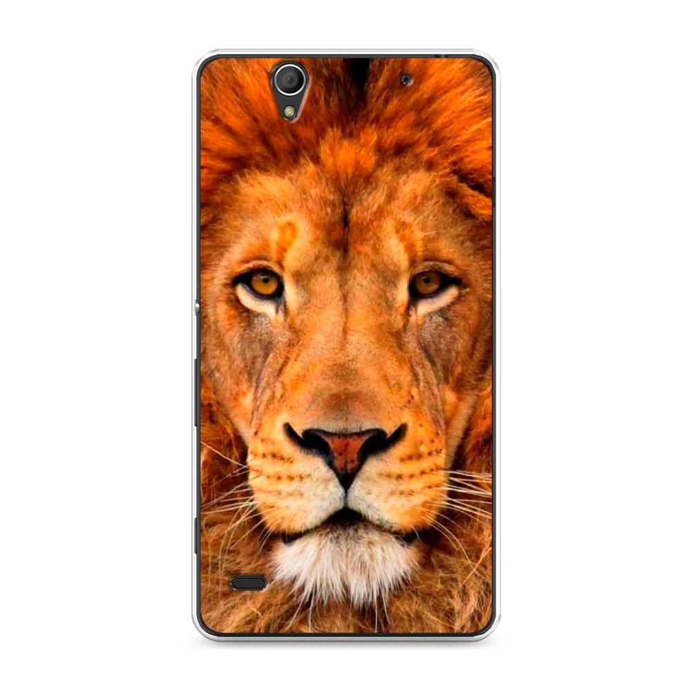 

Чехол на Sony Xperia C4 "Благородный лев", Оранжевый, 52650-1