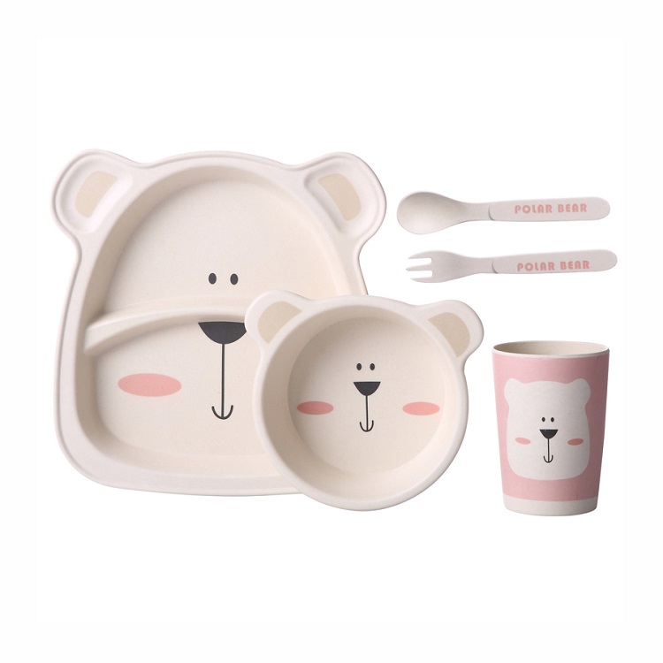 

Детский столовый набор Baby Fox BF-BOWL-65 Белый медвежонок цв. бежевый