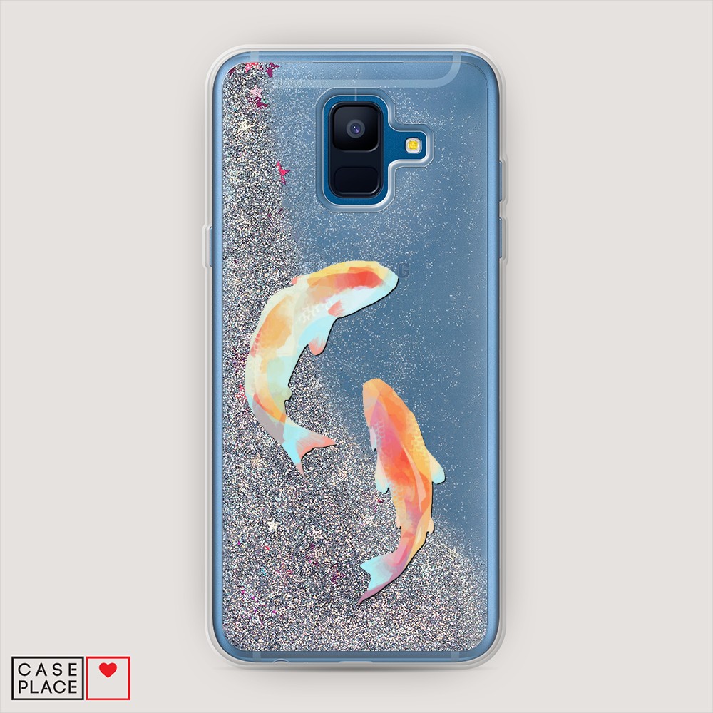 

Чехол Awog на Samsung Galaxy A6 2018 "Акварельные карпы", Разноцветный, 25991-1