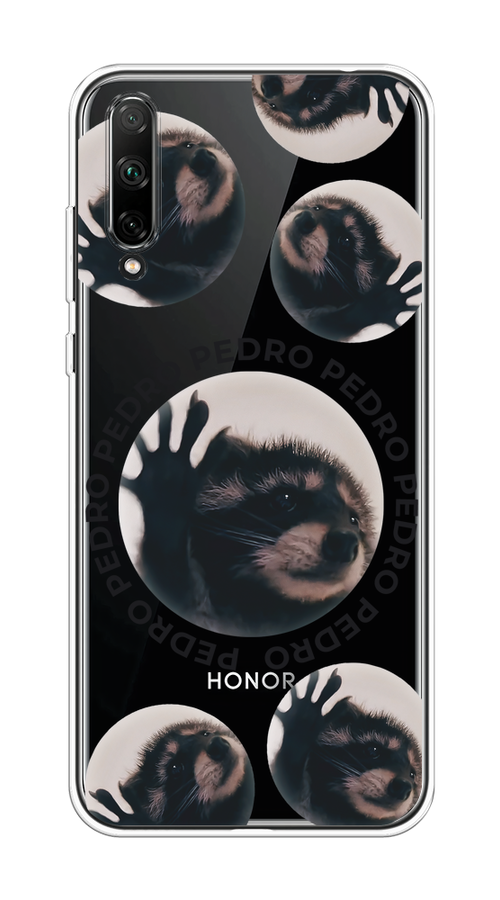 

Чехол на Honor 30i "Pedro енот", Черный;бежевый;прозрачный, 6104050-1