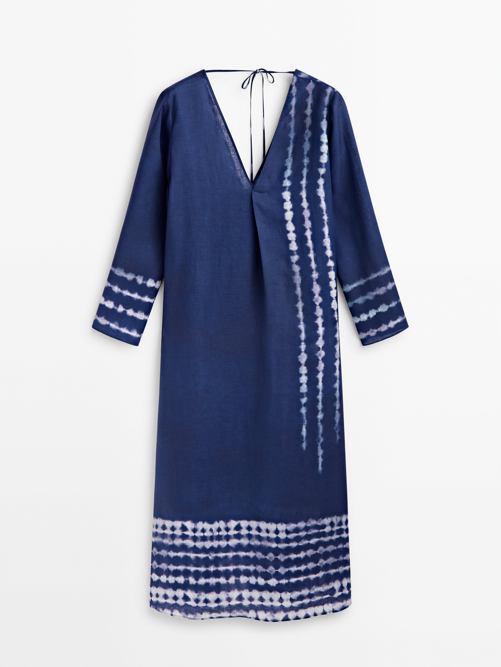 Платье женское Massimo Dutti 661181140 синее S (доставка из-за рубежа)