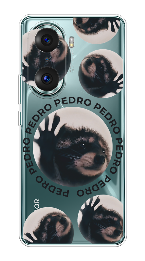 

Чехол на Honor 60 Pro "Pedro енот", Черный;бежевый;прозрачный, 6106750-1