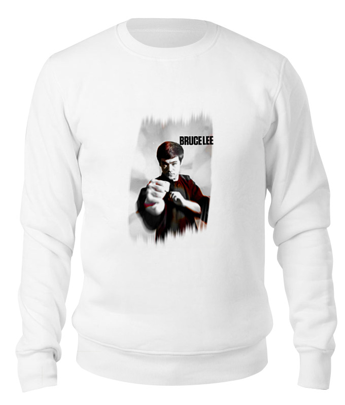 

Свитшот унисекс Printio Bruce lee белый S, Bruce lee