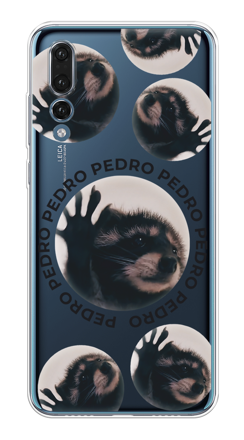 

Чехол на Huawei P20 Pro "Pedro енот", Черный;бежевый;прозрачный, 65050-1