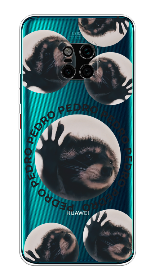 

Чехол на Huawei Mate 20 Pro "Pedro енот", Черный;бежевый;прозрачный, 67050-1