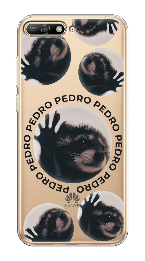 

Чехол на Huawei Y6 2018 "Pedro енот", Черный;бежевый;прозрачный, 67850-1
