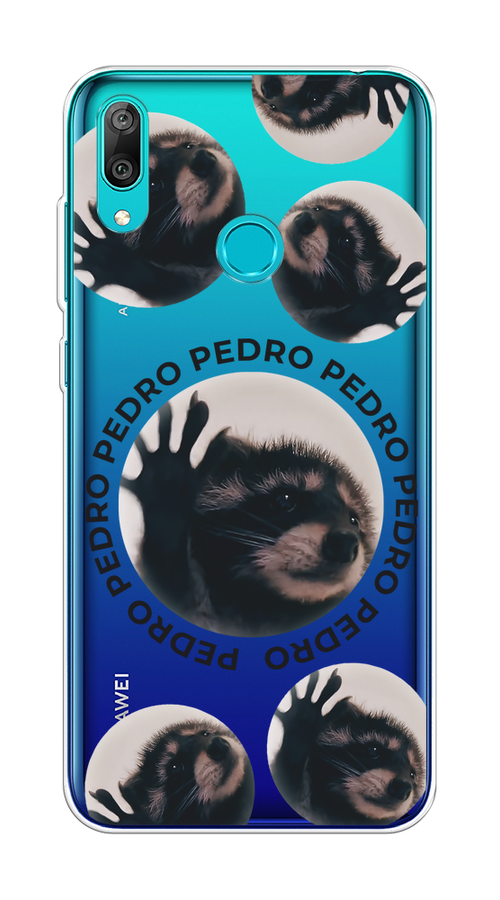 

Чехол на Huawei Y7 2019 "Pedro енот", Черный;бежевый;прозрачный, 68450-1