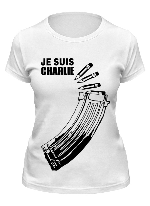 

Футболка женская Printio Je suis charlie (я шарли) белая XL, Белый, Je suis charlie (я шарли)