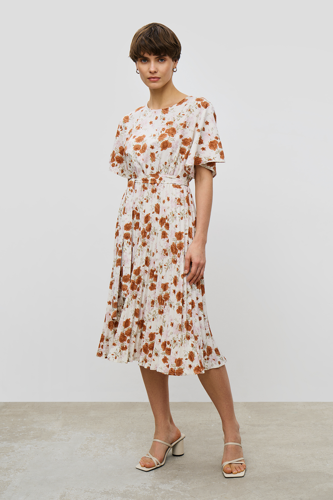 

Платье женское Baon B4523064 коричневое XL, Коричневый, B4523064